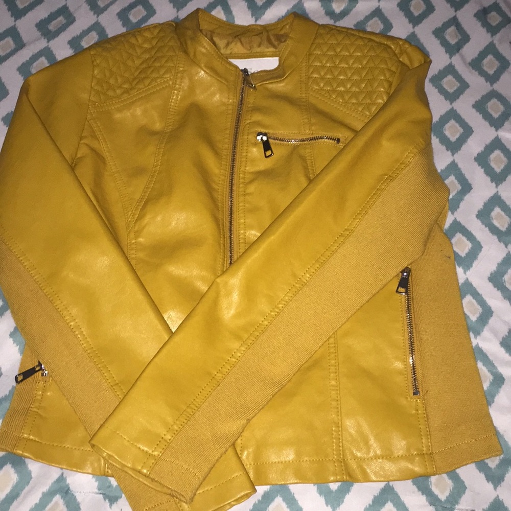 Dress up jacket.mustard colored